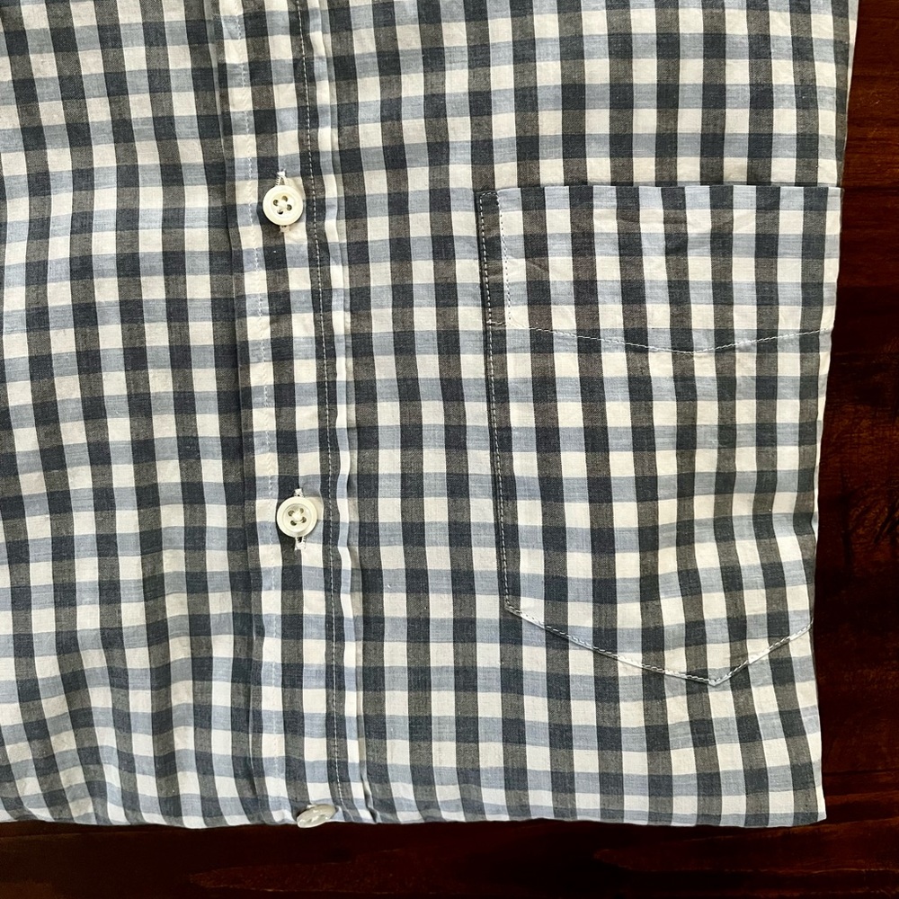 Billy Reid Rosedale Gingham Button Down - Picture 4 of 10